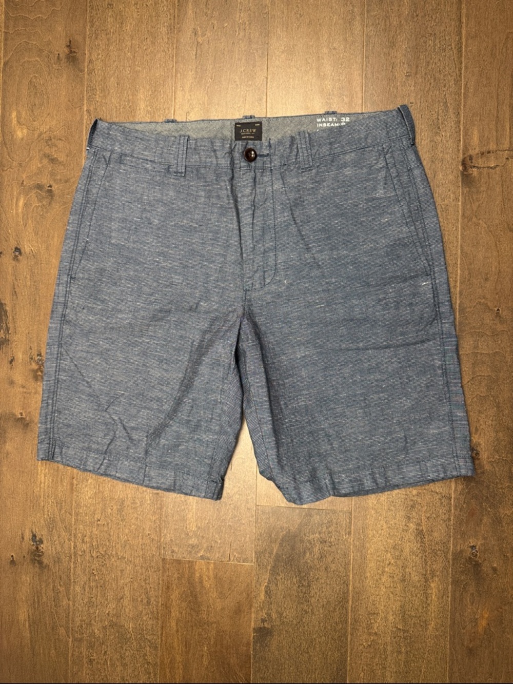 J. Crew 9” Inseam Baird McNutt Irish Linen Shorts